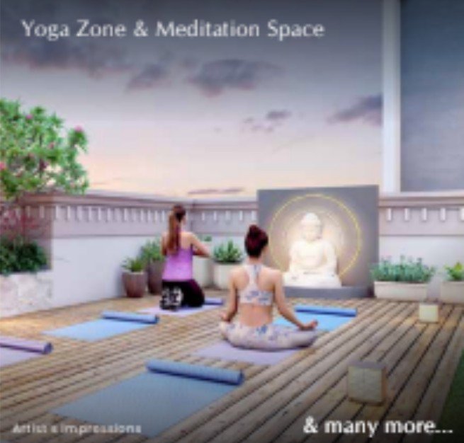 Serene woman practicing yoga outdoors in a lush garden