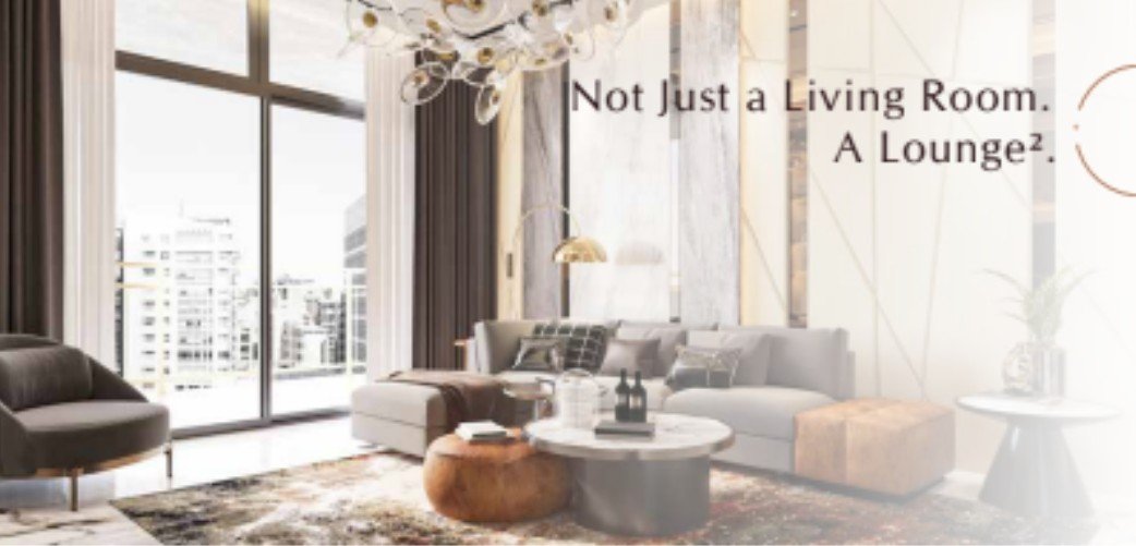 Elegant luxury sofa set with modern hall interior view