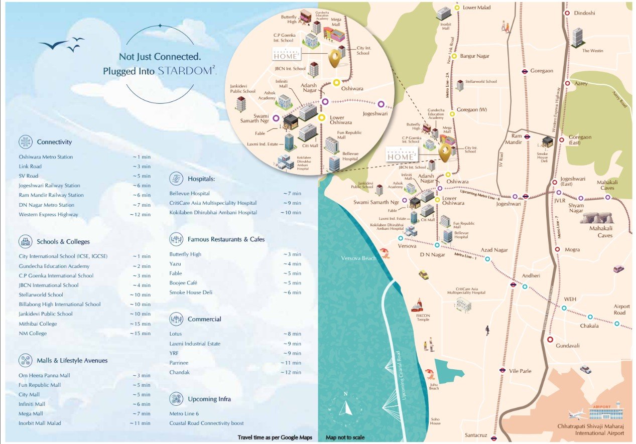 uxury residences map view showcasing premium lifestyle in Andheri West