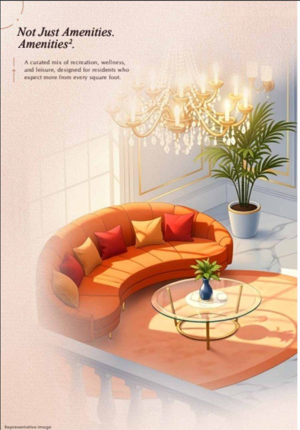 Elegant luxury sofa set with modern hall interior view