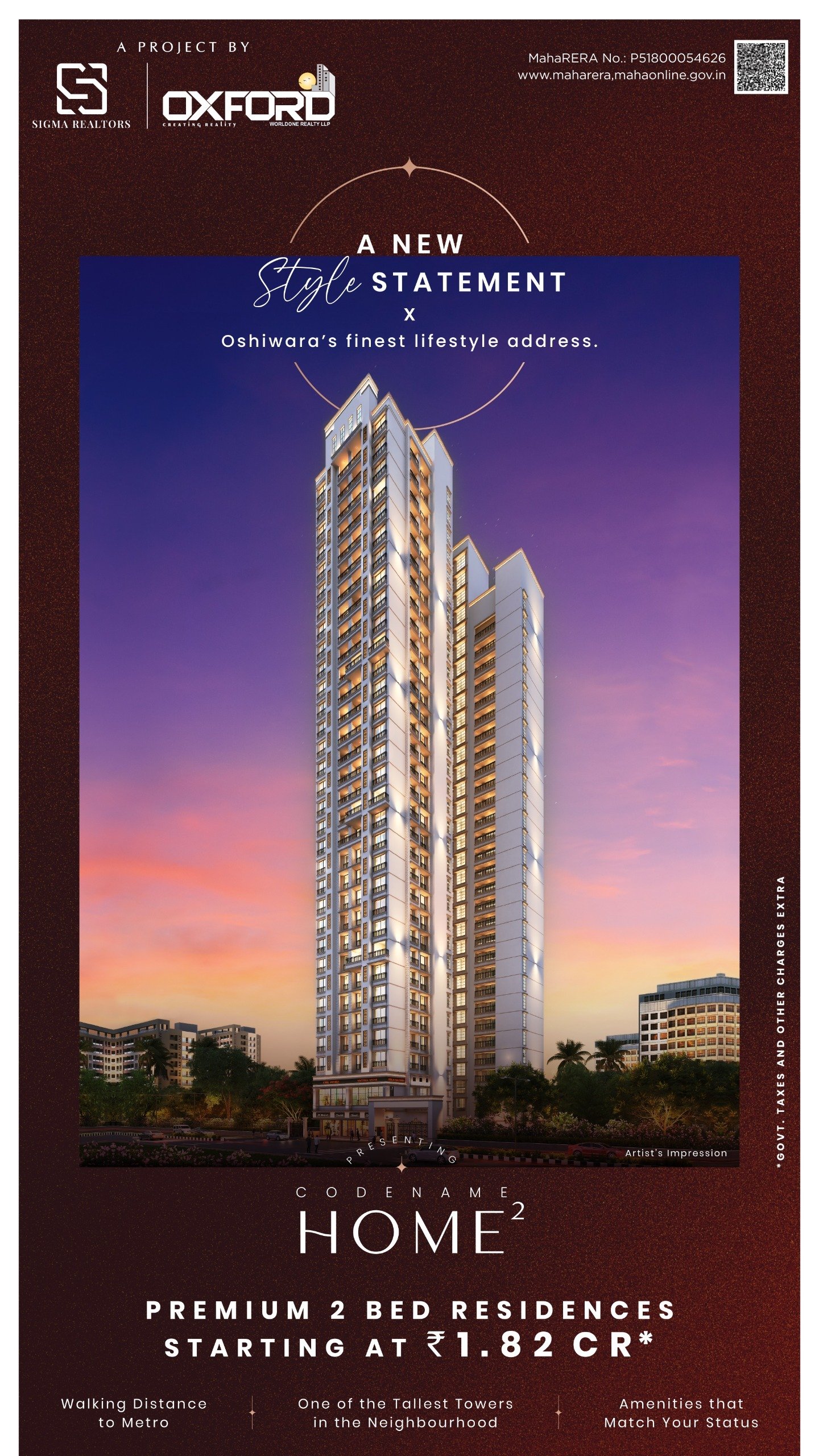 Luxury High-Rise Tower with Modern Amenities in Andheri West