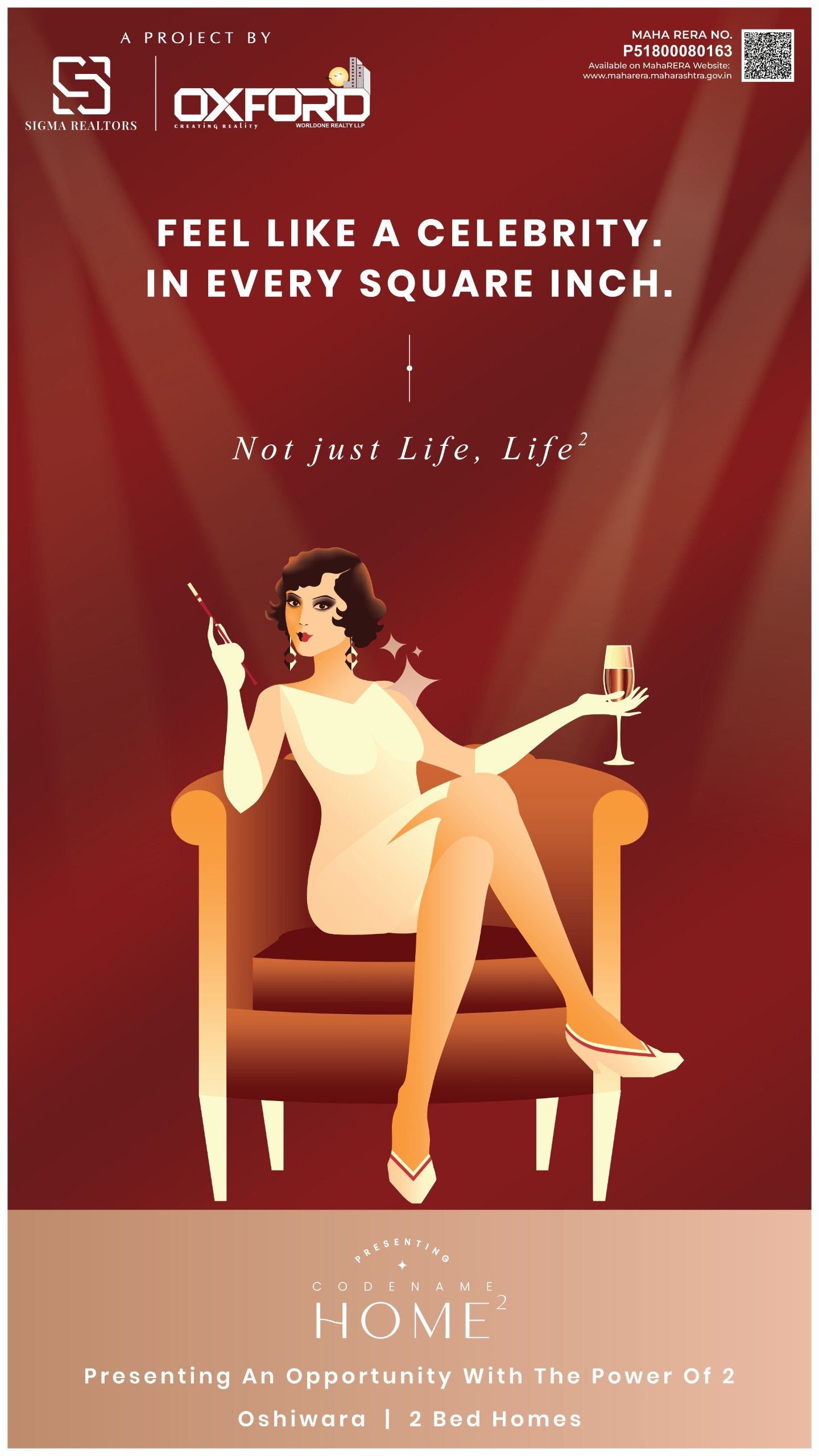 Elegant woman relaxing in a designer lounge chair